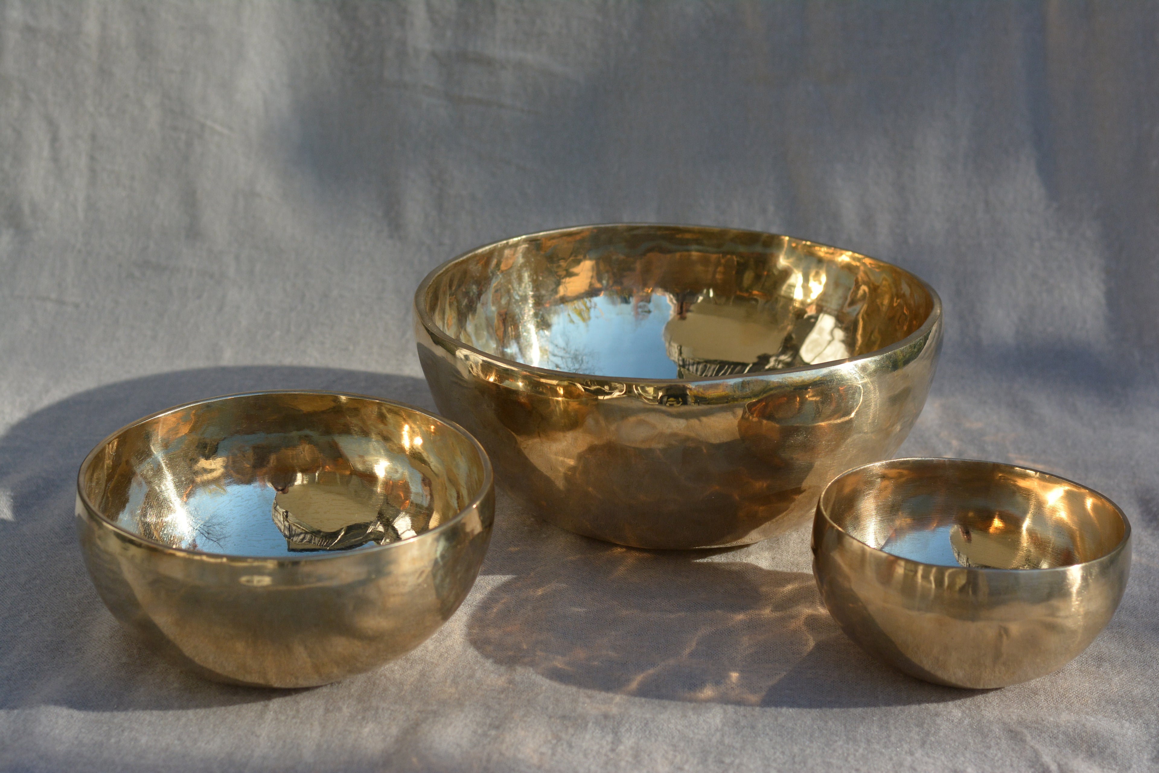 Element Erde I Klangschalen-Set 3-teilig