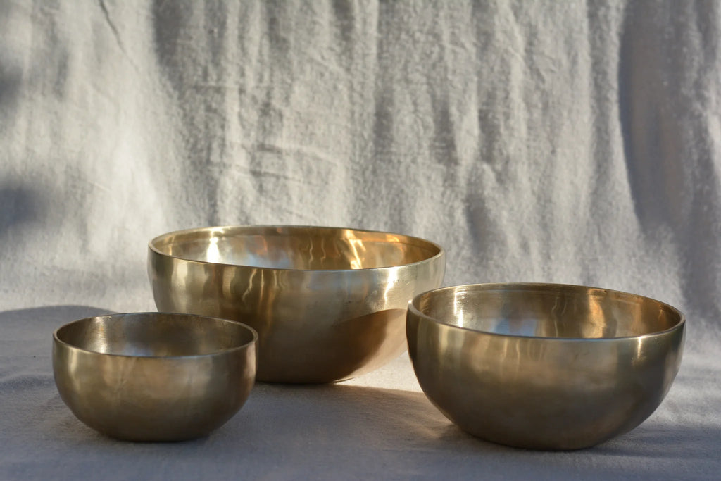 Dreier Klangschalen-Set Element Feuer 