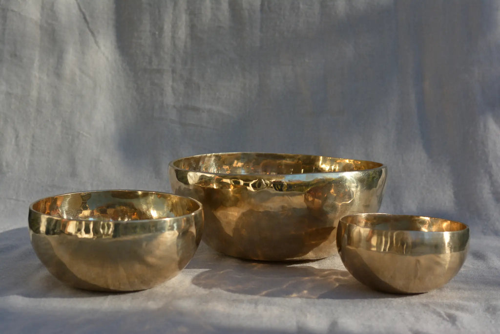 Dreier Klangschalen-Set Element Wasser