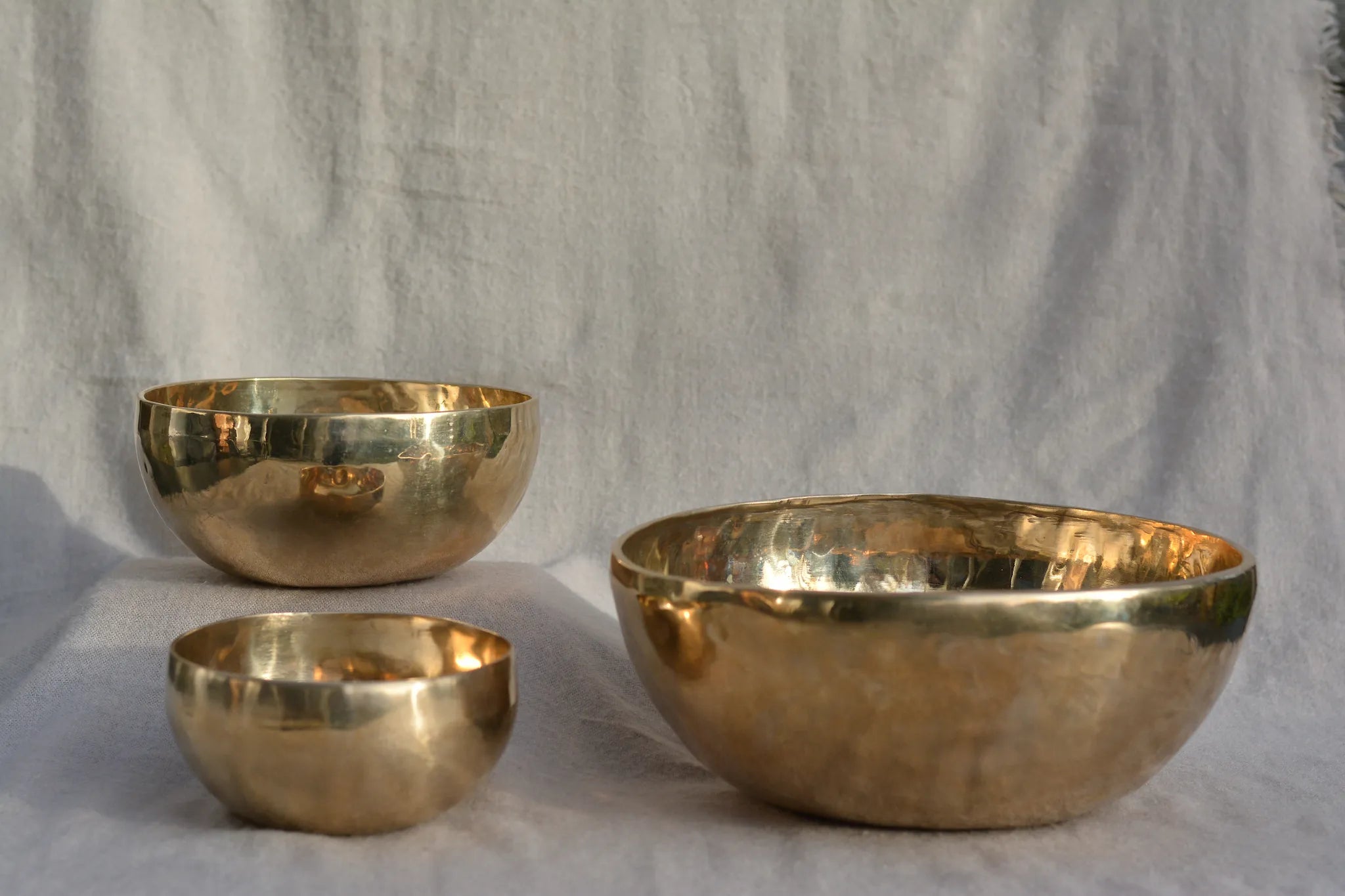 Dreier Klangschalen-Set Element Wasser